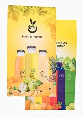 Mikrofaser Handtuch aus rPET (recycelt) mit Logo als Werbeartikel