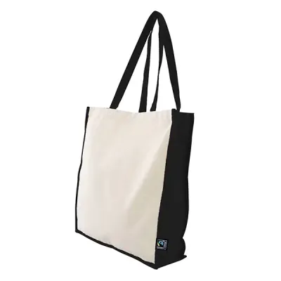 Fairtrade Tasche Lisa Fairtrade Tasche Lisa mit Logo bedrucken: robuste Baumwolltasche mit 390 g/m², fünf Farbkombinationen und Siebdruck