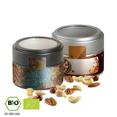 Bio NusskernMix in Metalldose 60g (Vegan) Bio NusskernMix in Metalldose 60g (Vegan)