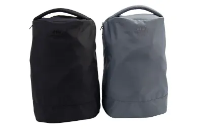 Rucksack „Pacific“ Rucksack „Pacific“ aus recyceltem Polyester in schwarz oder grau - als Werbeartikel mit Logo