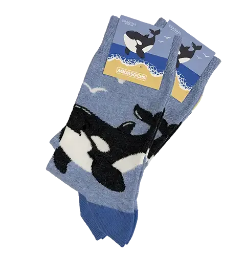 AquaSocks aus recyceltem Garn mit deinem Design als Werbegeschenk mit Logo für Firmen