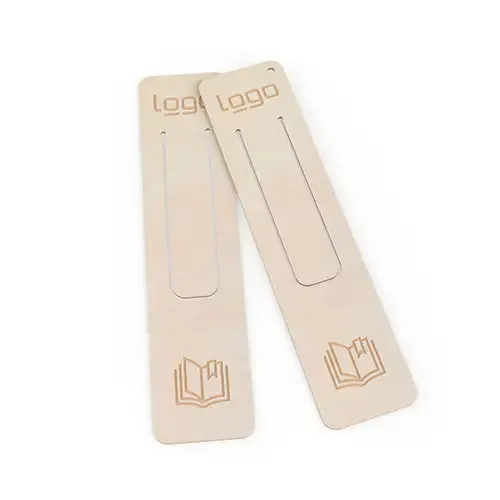 Lesezeichen Bookworm aus Holz Made in Germany - inklusive Lasergravur als Werbeartikel mit Logo