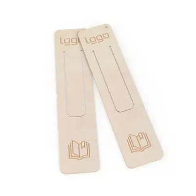 Lesezeichen Bookworm aus Holz Made in Germany - inklusive Lasergravur als Werbeartikel mit Logo
