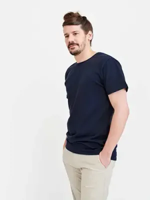Herren T-Shirt Herren T-Shirt aus 60% recycelter Baumwolle & 40% Polyester (recyceltes PET) mit Siebdruck als Werbartikel mit Logo