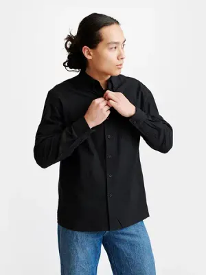 Unisex Hemd aus 60% recycelter Baumwolle &amp; 40% Polyester (recyceltes PET) als Werbeartikel mit Siebdruck und Logo