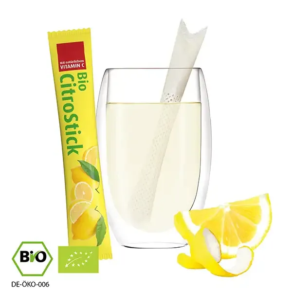 Bio TeaStick - CitroStick "Heiße Zitrone" inklusive Digitaldruck auf der Verpackung als Giveaway mit Logo