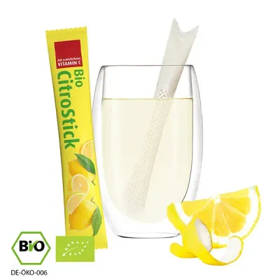Bio TeaStick - CitroStick "Heiße Zitrone" Bio TeaStick - CitroStick "Heiße Zitrone" inklusive Digitaldruck auf der Verpackung als Giveaway mit Logo