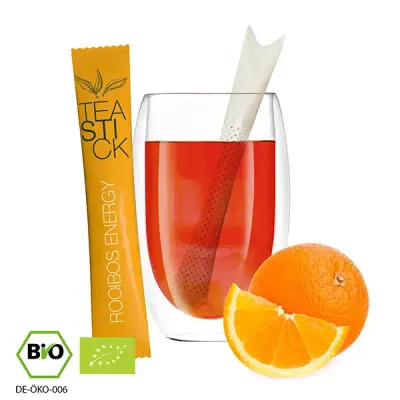 Bio TeaStick - Rooibos Energy Bio TeaStick - Rooibos Energy inklusive Digitaldruck auf der Verpackung als Giveaway mit Logo