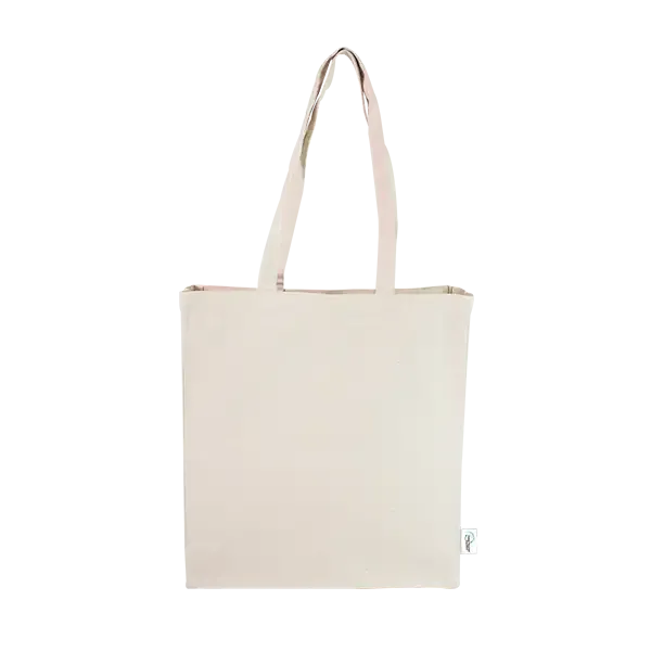 Tasche Oskar mit recycelter Baumwolle und rPET mit Siebdruck als Werbeartikel mit Logo