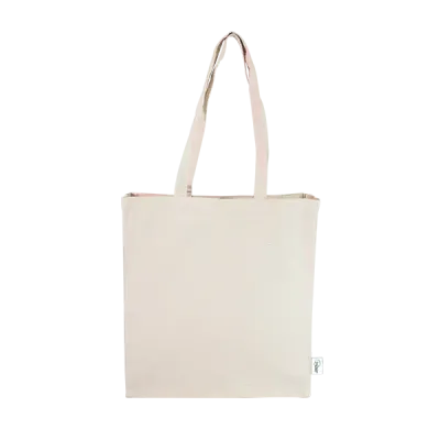 Tasche Oskar mit recycelter Baumwolle und rPET mit Siebdruck als Werbeartikel mit Logo