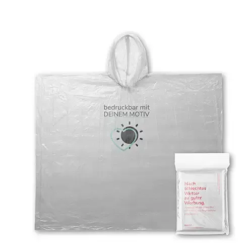 Regenponcho Birgit aus Altplastik