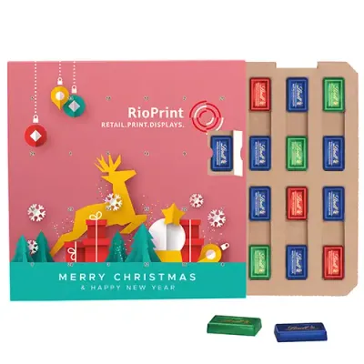 FSC®-zertifizierter Täfelchen Adventskalender FSC®-zertifizierter Täfelchen Adventskalender inklusive Druck als hochwertiges Werbegeschenk mit Logo