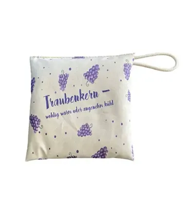 Traubenkernkissen 12x12 cm inklusive deinem Design als Werbegeschenk mit Logo für Unternehmen