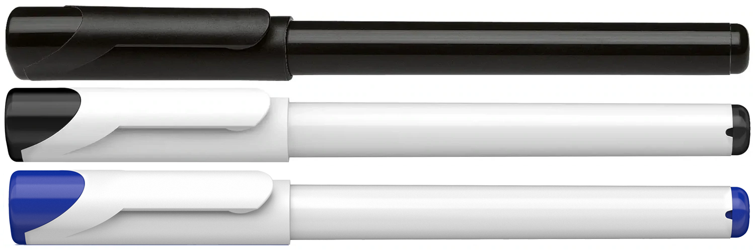 Universal Marker 224 Recycling in schwarz oder weiß mit Druck als Werbeartikel mit Logo