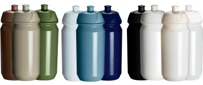 Sporttrinkflasche Shiva O2 500ml Sporttrinkflasche Shiva O2 500ml / Bidon 500ml als Bio-Kunststoff mit Druck als Werbegeschenk mit Logo