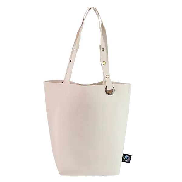 Tasche Mats aus Fairtrade Baumwolle mit längenverstellbaren Henkel mit Siebdruck als Werbeartikel mit Logo