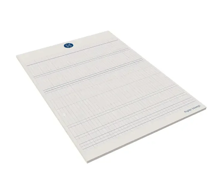 Schreibblock DIN A4 mit individuellem Druck als Werbeartikel für Firmen mit Logo