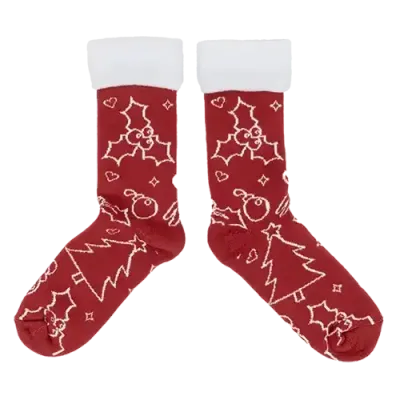 Kuschelsocken Kuschelsocken mit eigenem Design als Werbegeschenk mit Logo