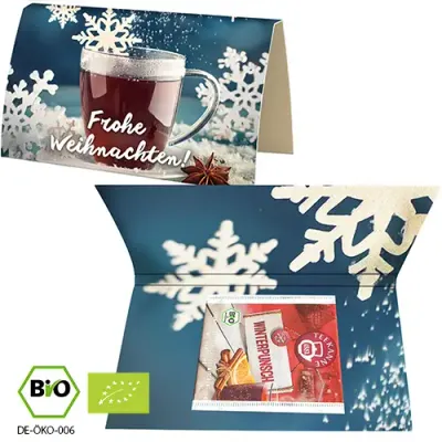 Bio Weihnachtstee in Werbekarte (1 Stück)