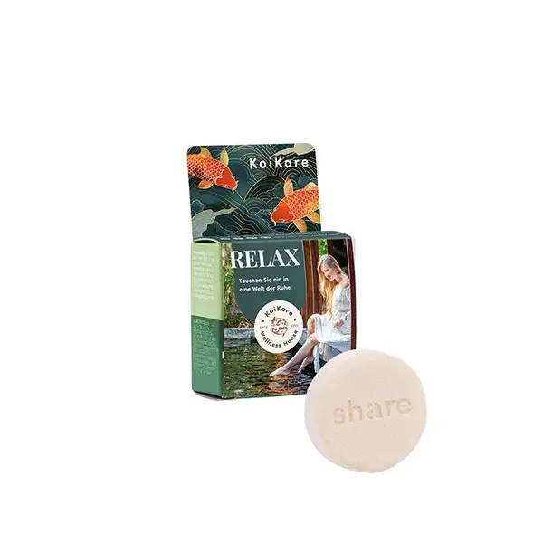 Share feste Dusche inklusive Druck auf der Verpackung als Werbegeschenk mit Logo
