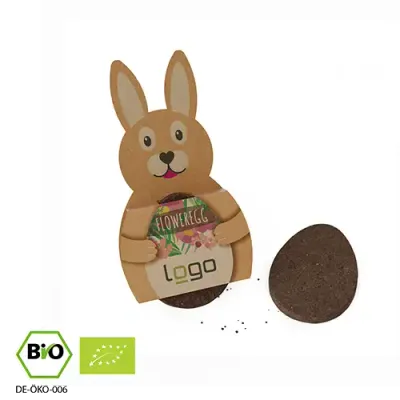 Bio FlowerEgg "Bienenwiese" Bio FlowerEgg "Bienenwiese" - Seedbomb in Ei-Form inklusive Digitaldruck auf der Verpackung als Werbeartikel mit Logo