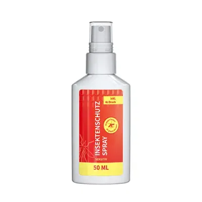 Insektenschutz-Spray sensitiv 50ml Insektenschutz-Spray sensitiv 50ml inklusive Digitaldruck auf dem Etikett als Werbeartikel