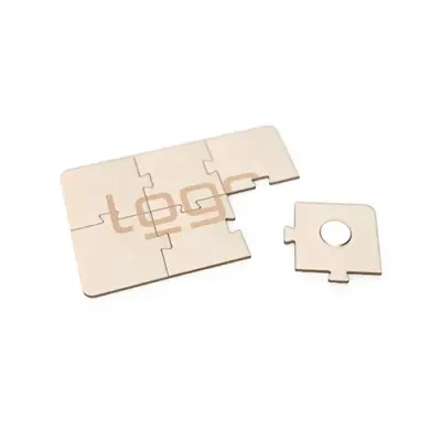 FSC®-zertifiziertes Holz-Puzzle "Magnetix" mit Lasergravur als Werbeartikel mit Logo