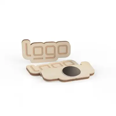 Magnet individuell Holz Magnet in individueller 2D Form als Giveaway mit Logo