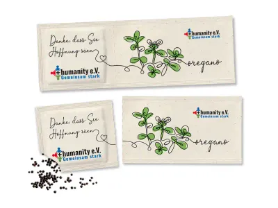 Veggie Pack Saat-Lesezeichen inklusive Digitaldruck als Werbeartikel mit Logo