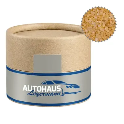 Rauchsalz ca. 75g Rauchsalz ca. 75g in Pappdose mit Digitaldruck auf dem Etikett als originelles Werbemittel mit Logo