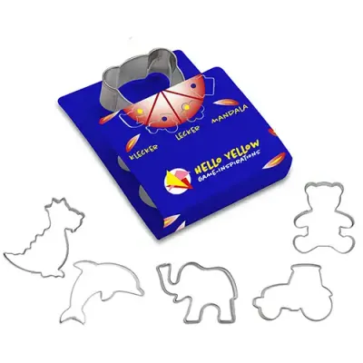 Ausstechform für Kinder Ausstechform für Kinder mit Form nach Wahl und inklusive Druck auf der Verpackung als Werbegeschenk mit Logo