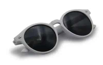 Sonnenbrille Round Sonnenbrille aus recyceltem Material mit Logo als Werbeartikel