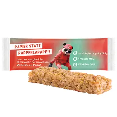 Müsliriegel Multikorn Apfel Müsliriegel Multikorn Apfel inklusive Druck auf der Verpackung als Giveaway mit Logo