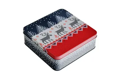 Weihnachtsdose „Lappland Liebe“ aus Weißblech mit deinem Logo als Werbegeschenk