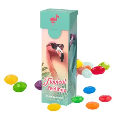 Bonbon Slim Box Bonbon Slim Box inklusive Druck auf der Verpackung als Giveaway mit Logo