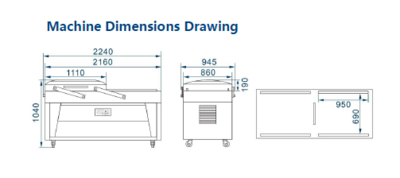 Double Chamber Vacuum Packing Machine