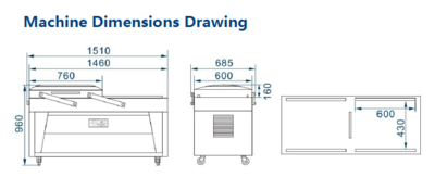 Double Chamber Vacuum Packing Machine