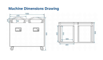Stand Double Chamber Vacuum Machine