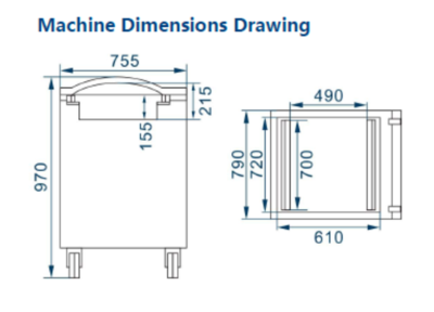 Single Chamber Vacuum Packing Machine