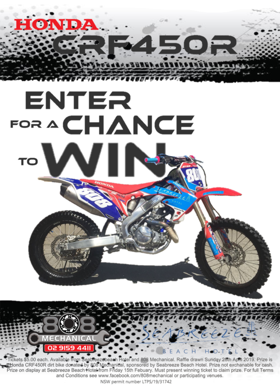 808 Mechanical Honda CRF450R Bike Raffle