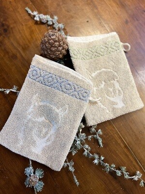 Frottierwäsche Waschhandschuh 17x24cm