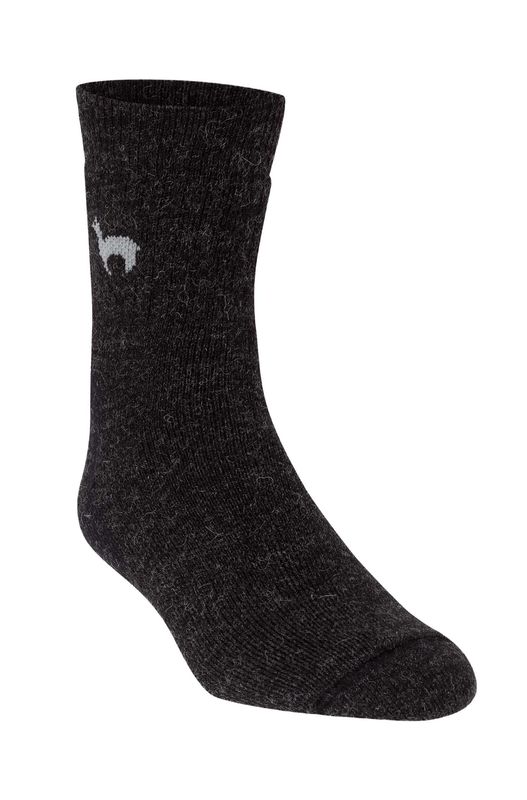 Alpaka Socken TREKKING aus Alpaka-Wolle-Mix schwarz