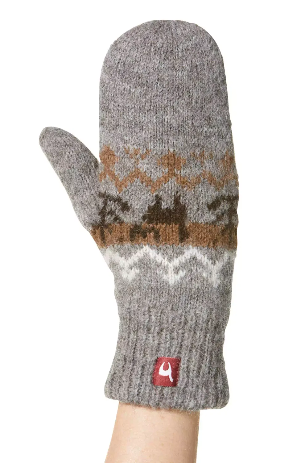 Alpaka Fausthandschuhe NATURA aus 100% Alpaka Superfine grau