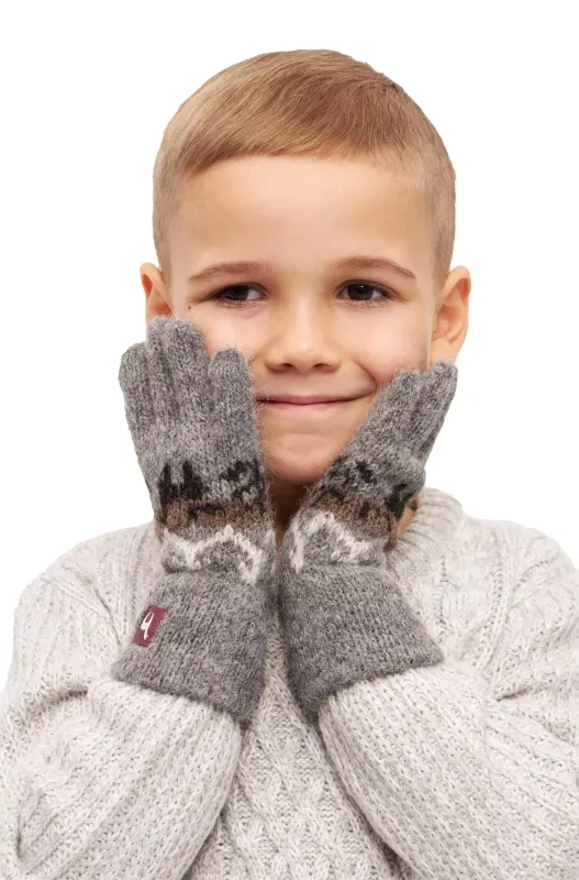 Alpaka Fingerhandschuhe NATURA aus 100% Alpaka Superfine