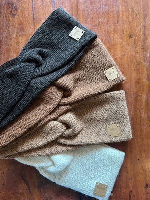 Alpaka Wollstirnband verdreht