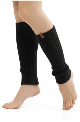 Alpaka Beinstulpen PACA aus Baby Alpaka-Merino-Mix schwarz