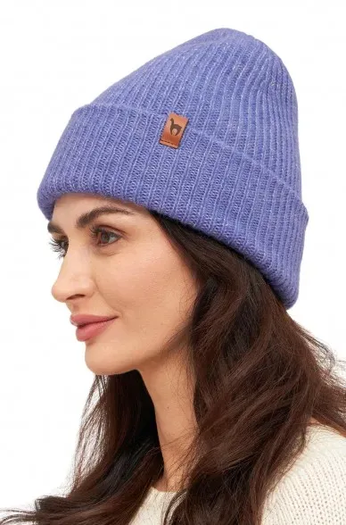 Alpaka Mütze PACA aus Baby Alpaka-Merino-Mix kornblume