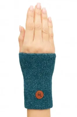 Alpaka Pulswärmer PACA aus Baby Alpaka-Merino-Mix ultramarin