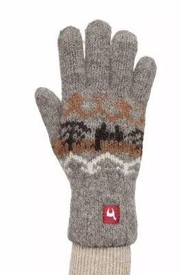 Alpaka Fingerhandschuhe NATURA aus 100% Alpaka Superfine grau