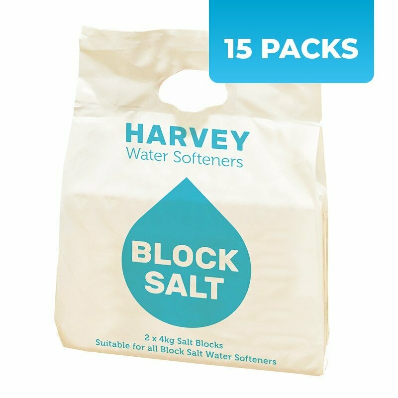 Block Salt (2 x 4kg blocks) - 15 Packs Delivered